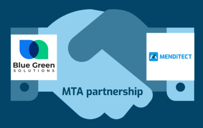 Menditect partners with blue green solutions